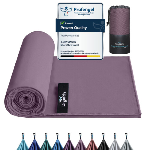 Microfibre Towel 60 120cm Silver Ion Infused Fabric Quick Dry Highly