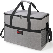 Vinsani 40L Cooler Bag Large Capacity Insulated Picnic Storage Bag Foldable Leakproof & Portable Suitable for Picnic Camping Beach Car Outdoor Travel