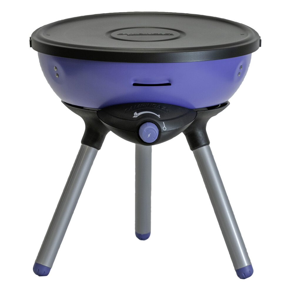 Campingaz Party Grill 200 CV, portable camping BBQ with various cooking options, gas camping stove and BBQ in one, with non-stick grilling plate and-image-OPC-PVW8PRF-NEW