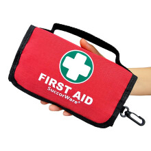 SuccorWare Small First Aid Kit - 100 Piece - Mini First Aid Kit for Home, Camping, Hiking, Backpacking, Travel, Vehicle, Outdoors - Emergency & Medic
