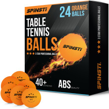 SPINSTI Table Tennis Balls (24 Balls) |3 Star 40+mm Professional Orange Table Te