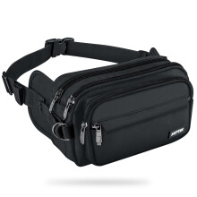 AGPTEK Bum Bag, Large Capacity RFID Waist Fanny Pack for Men Women, Adjustable & Waterproof Bumbag Running Belt for Travel, Running, Shopping, Hiking