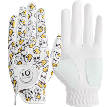FINGER TEN Golf Glove Men(White-1 Pack, L-Worn on Left Hand)