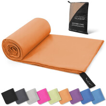 Style Slice Microfibre Towel Quick Dry Travel Beach Orange 180x90cm