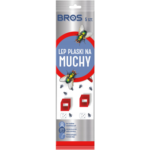 Bros Lep Płaski Na Muchy 5 Szt
