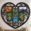 6 Aperture Heart Collage Photo Frame Black 58x52Cm 1