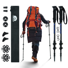 2-Pack Walking Sticks for Women and Men,Telescopic Trekking Pole for Hiking