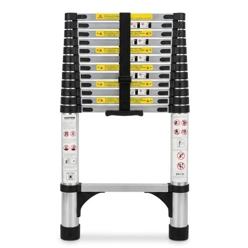 (3.8M 12.5FT) Telescopic & Extendable Heavy Duty Step Ladder