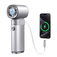Ice Cooler Turbo Handheld Fan: 10000mAh 22.5W Power Bank for Phone Rechargeable