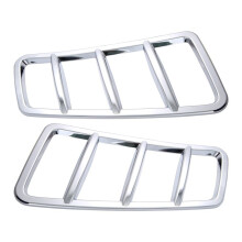 2PCS Car Engine Hood Grille Air Vent Outlet Cover for W166 GLE GLS ML GL,Chrome