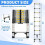 (3.8M 12.5FT) Telescopic & Extendable Heavy Duty Step Ladder 4