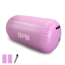 BPB Air Roller Inflatable Gymnastics Barrel 100CM Tumbling Mat Air Tumble Track Mat Backbend Trainer for Exercise/Training/Fitness/Yoga/Backflip/Home