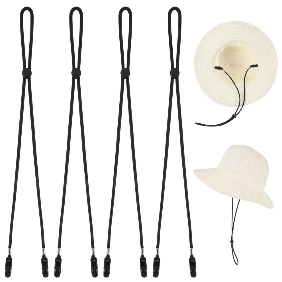 Photos - Other for Fishing Aiyorse 4 Pcs Adjustable Hat Strap Clips, Removable Hat Chin Cord Anti-Lost Cap Strap Clips Windproof Hat Strap Clips Cap Re