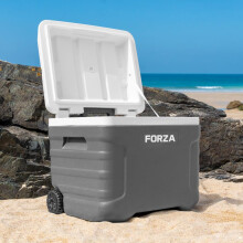FORZA IceGuard Wheeled Cooler Box | Portable Ice Chest with Handle & Wheels – Keeps Contents Cold for 72 Hours – Ideal for Beach, BBQ or Team Spor