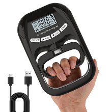 XTYMBH 396lbs / 180kg Grip Strength Trainer, Rechargeable Electronic Hand Dynamometer, Digital Grip Strength Tester with LCD Display, Adjustable Hand