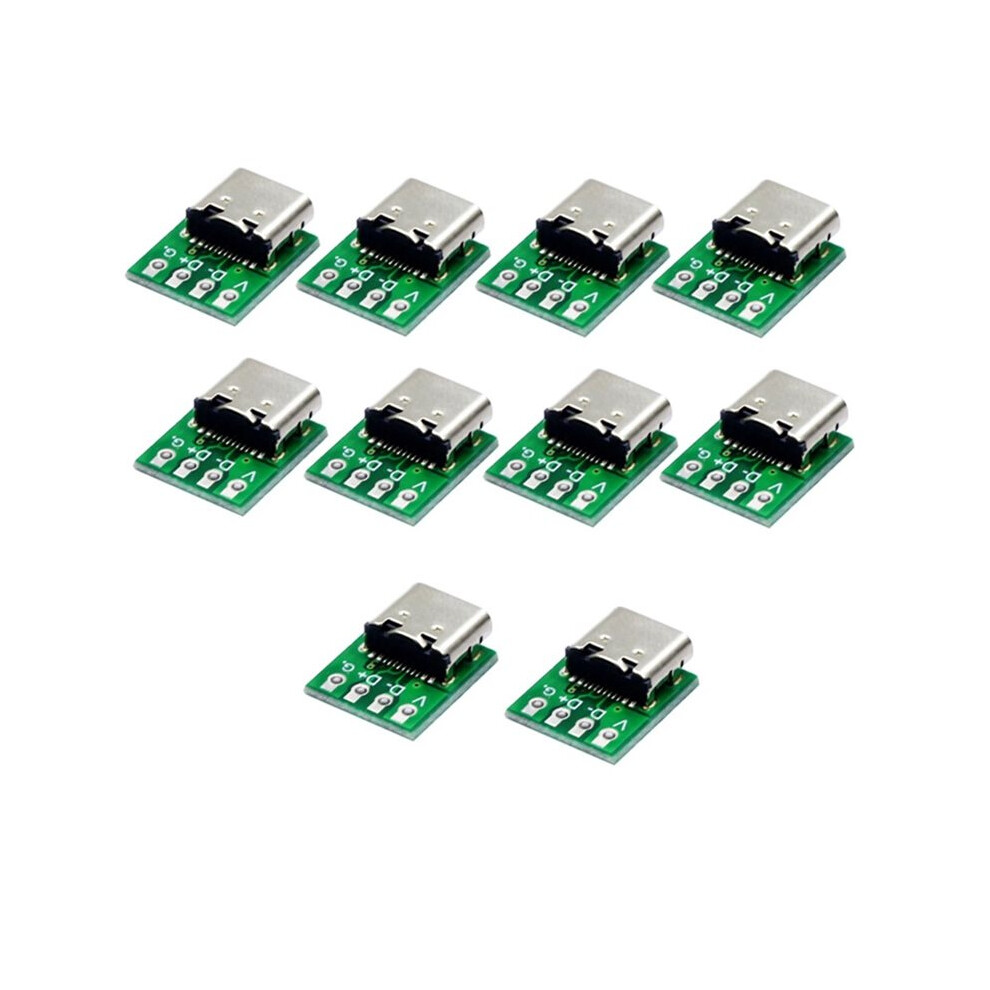10Pcs Usb 3.1 Type-C 16 Pin Test Breakout Board Usb 3.1 Type C Connector 16 Pin Test Pcb Board For Data Wire Cable 6033067982853
