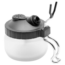Airbrush Cleaning Pot, Glass Cleaning Pot with Holder, Cleans Airbrush, Airbrush Holder Station