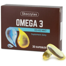 Skoczylas Omega 3 D3 + K2Mk7 30 kapsułek