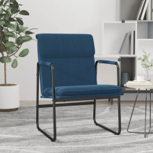 vidaXL Lounge Chair Blue 55x64x80 cm Fabric