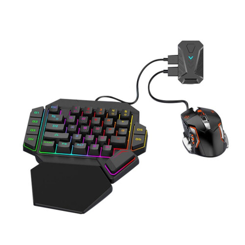 Portable Mobile Gaming Keyboard Mouse Converter Adapter MIX PRO Gaming Keyboard and Mouse Combo