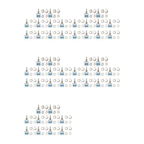 50Pcs SPDT  Toggle  3-Pin 2 Position / Miniature Toggle  6A 125V AC Toggle  MTS-102