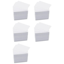 Confezione da 500 Carte Premium In PVC Vuote, Carte In Plastica Bianca di Qualità Grafica CR80 da 30 Milioni per Stampanti per Badge Identificativi