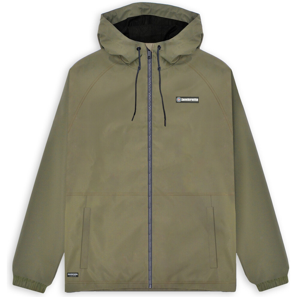 Lambretta (M, Khaki) Mens Ripstop Hooded Harrington Jacket