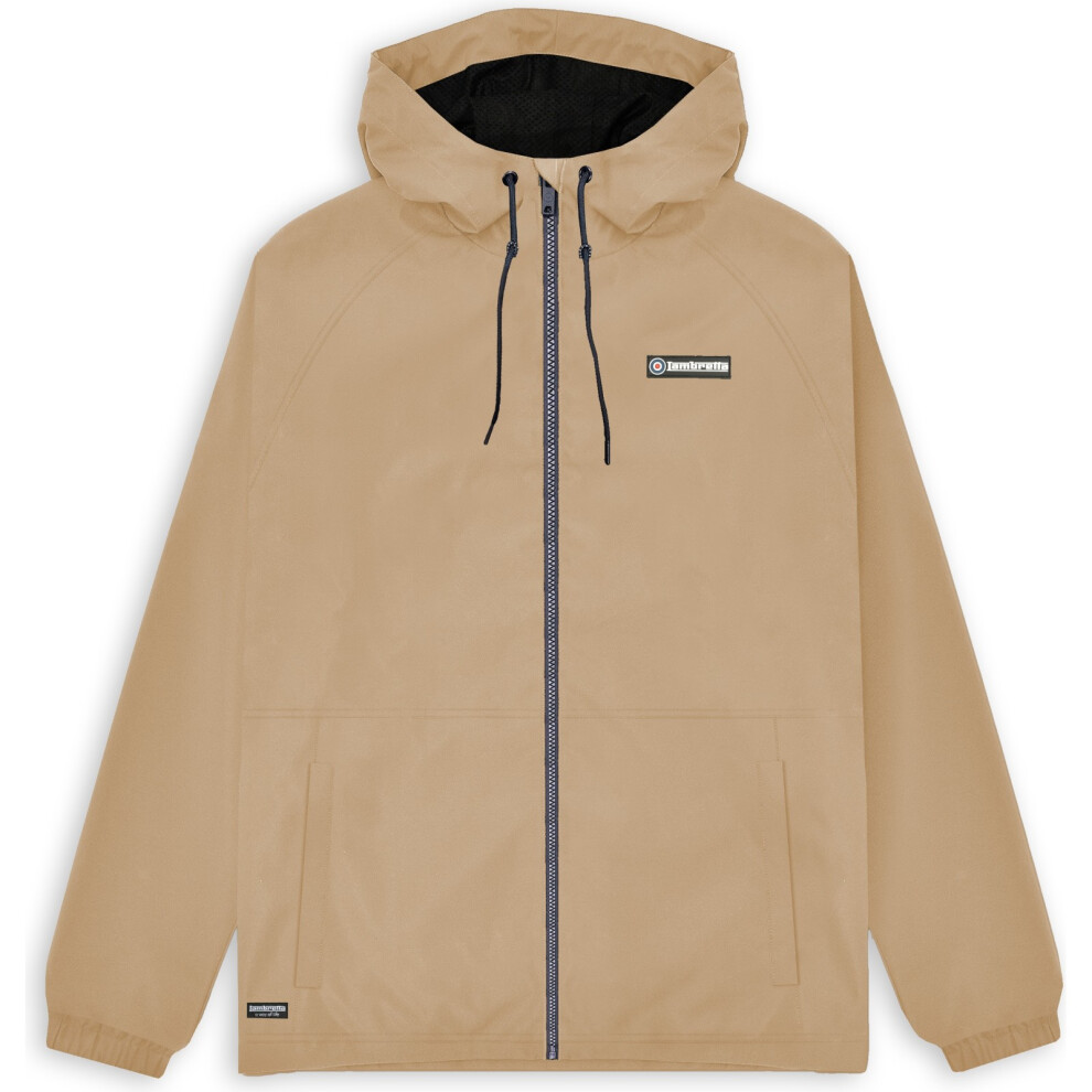 Lambretta (3Xl, Stone) Mens Ripstop Hooded Harrington Jacket