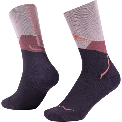Buff (S, Pink) Buff Merino Lightweight Hiking Crew Socks