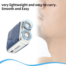 Beard Shaver,Rechargeable Electric Shaver Double Ring Magnetic Cutter, Electrict Shaver Travel Shaver