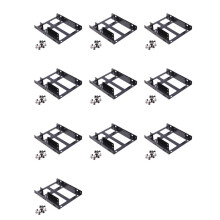 10X Double Layer SSD Metal Frame 2.5 to 3.5 Internal Mounting SSD Hard Drive Dual Desktop Converter Adapter Bracket