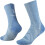 Buff (L, Washed Blue) Buff Dryflx Urban Running Crew Socks 1
