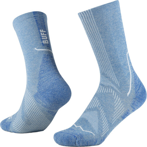 Buff (L, Washed Blue) Buff Dryflx Urban Running Crew Socks