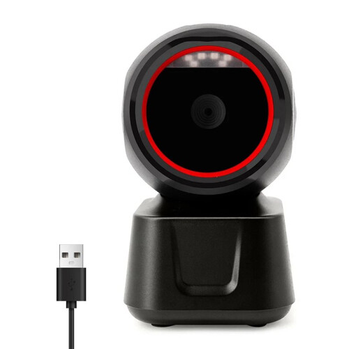 2X 1D 2D QR Wired Barcode Scanner Automatic Sense Reader USB Desktop Barcode Reader 1