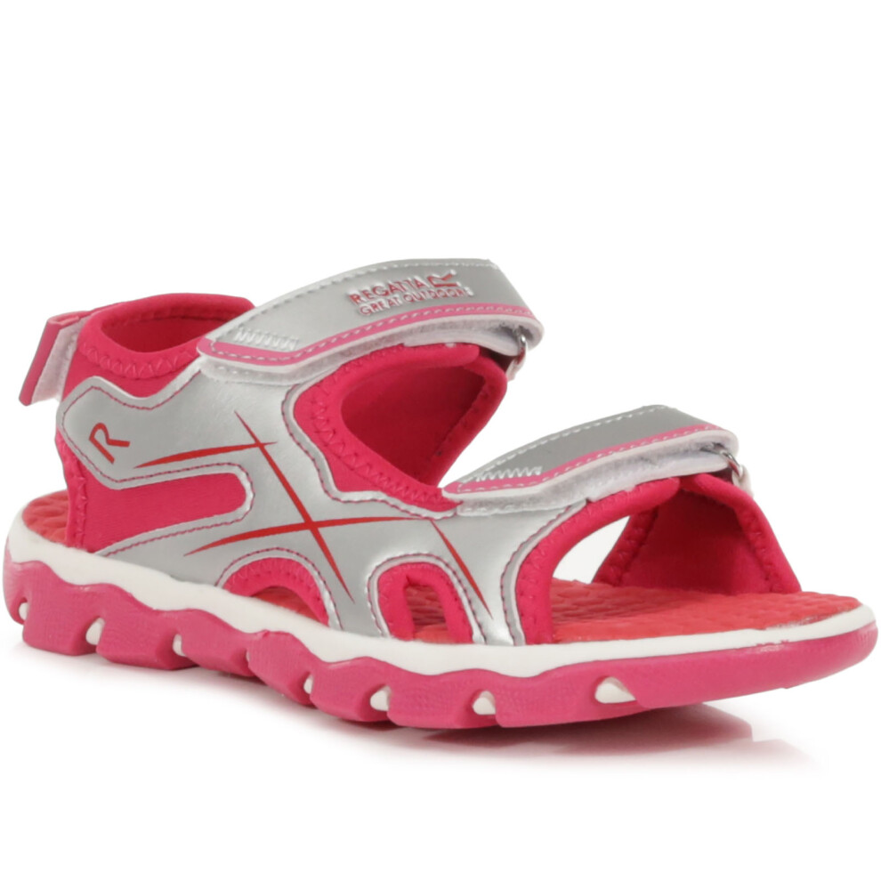 Regatta (12K Uk, Silver Dutchess) Kids Boys Kota Drift Lightweight Outdoor Walking Hiking Sandals