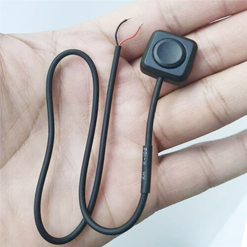 Momentary Push Button  Off  Black Plastic 12V 24V Surface Mount  Button 2