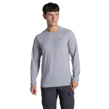 (XL, Soft Grey Marl) Craghoppers Mens Nosilife Abel Long Sleeve T-Shirt