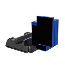 Vertical Cooling Stand for PS4 Slim Pro Charging Stand for PS4 Edition Dual Charging Card Storage Cooling Fan PS4 Game