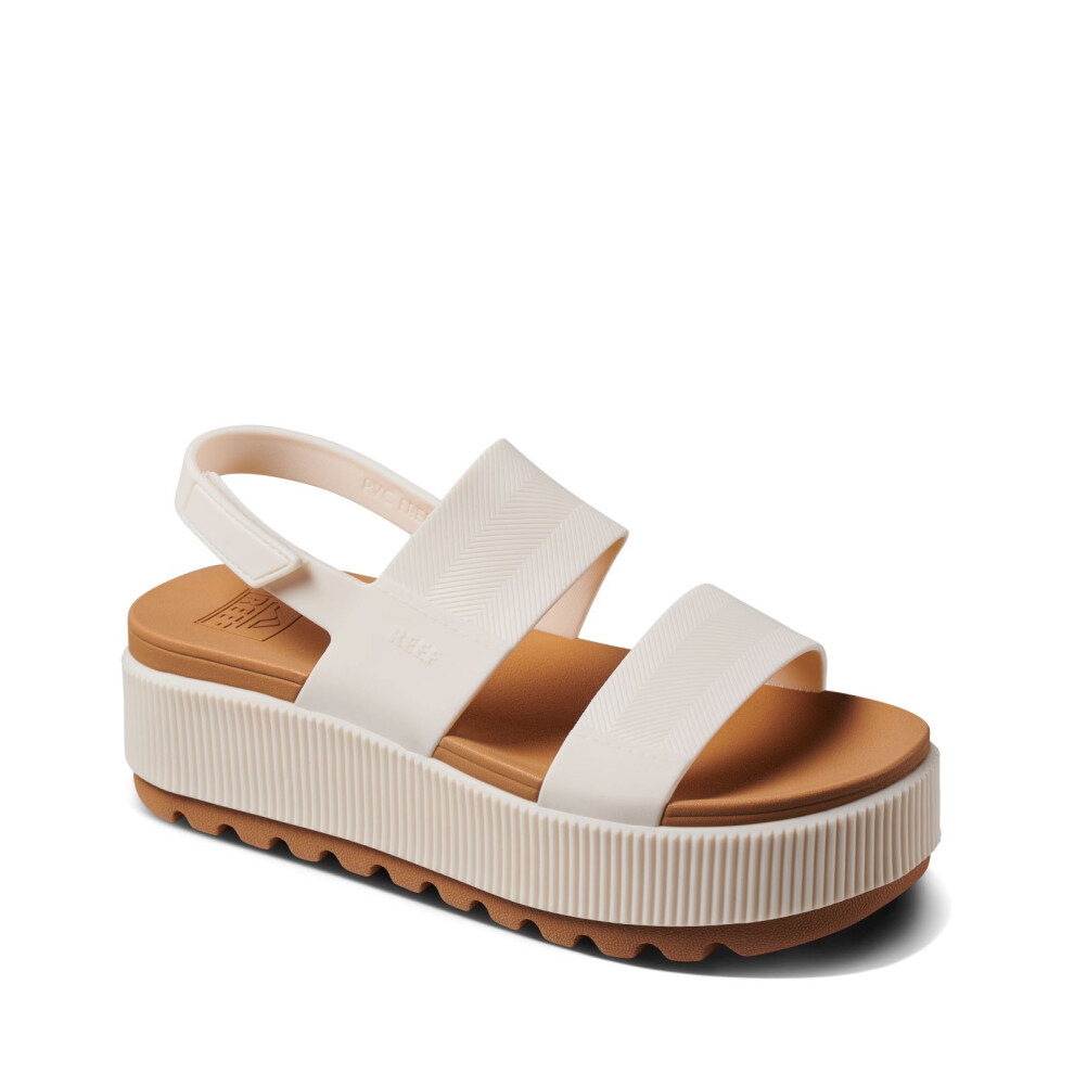 Reef (7 Uk, Cloud) Womens Water Vista Higher Platform Adjustable Thongs Flip Flops Sandals