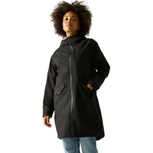 (20, Black) Regatta Womens Levita Long Line Waterproof Jacket