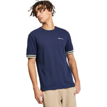 (M, Dark Navy) Ben Sherman Mens Pique Tipped Short Sleeve T-Shirt