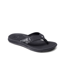 (UK 7, Black/White) Reef Womens Santa ANA Summer Beach Pool Sandals Thongs Flip Flops