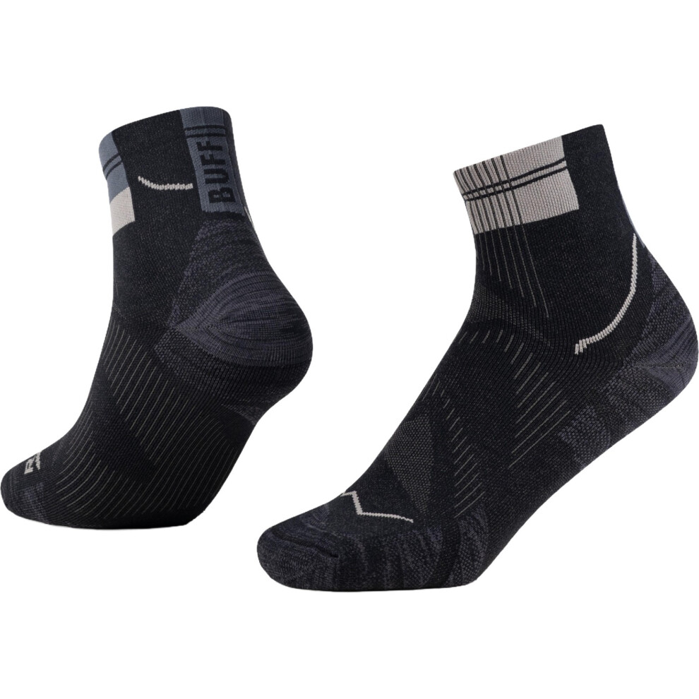 Buff (L, Black) Coolnet Lightweight Breathable Ankle Socks