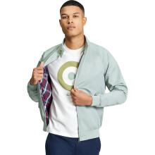 (2XL, Sage) Ben Sherman Mens Signature Harrington Jacket