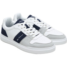(11 UK, White/Navy) Ben Sherman Mens Caja Classic Trainers