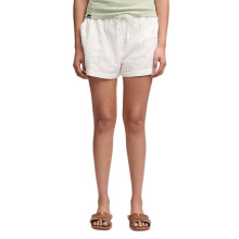 (12, Off White) Superdry Womens Broderie Beach Chino Shorts