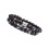 Vulkanisk sten Svart Matt Hematit Armband Set - Elastiska Pärlsmycken 3