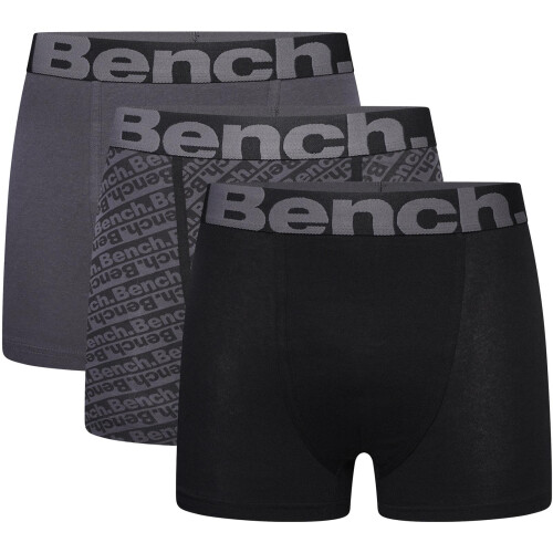 Bench (L, Assorted) Bench Mens Vildar 3 Pack Elasticated Underwear Boxers Boxer Shorts