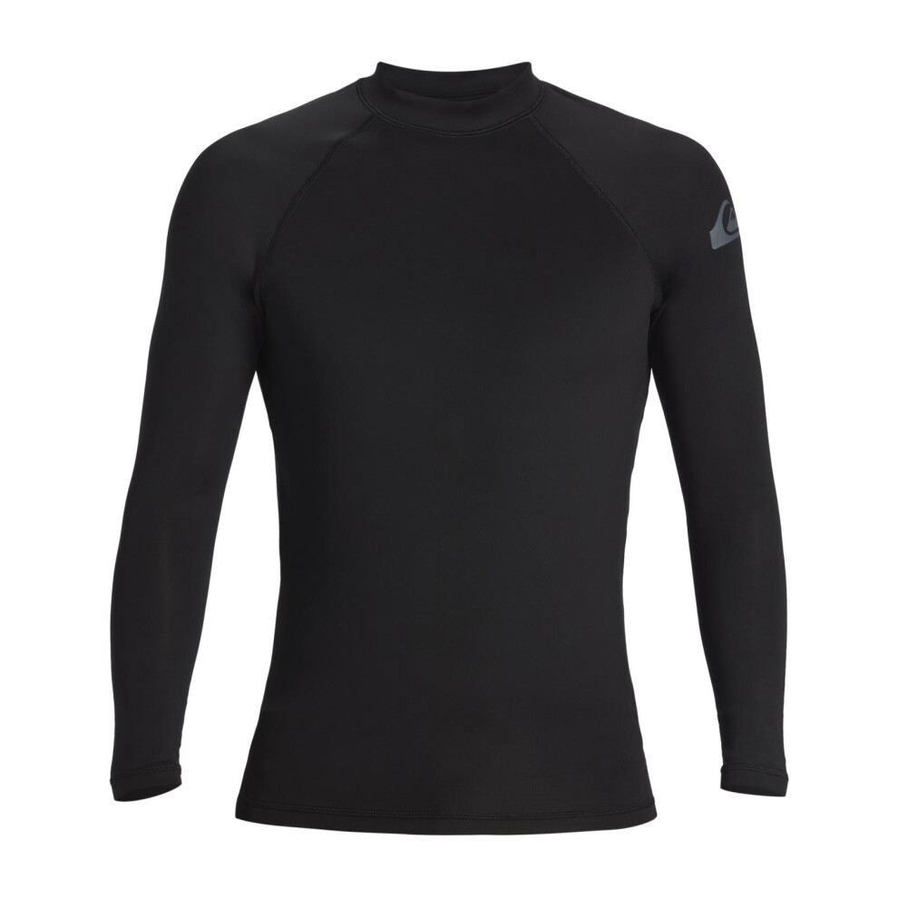 Quiksilver (M, Black) Mens Everyday Heat Long Sleeve Upf 50 Surf Surfing T-Shirt Top
