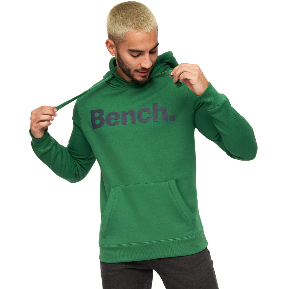 Bench (L, Green) Mens Skinner Spots Pullover Hooded Sweatshirt Jumper Hoody Hoodie